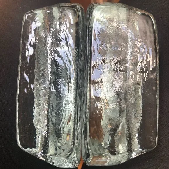 2 Blenko Fish Bookends, Set ofHand-Crafted Vintage